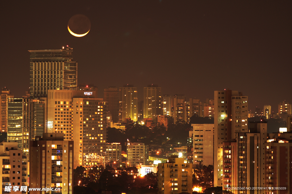 辉煌城市夜景