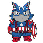 龙猫cosplay美国队长