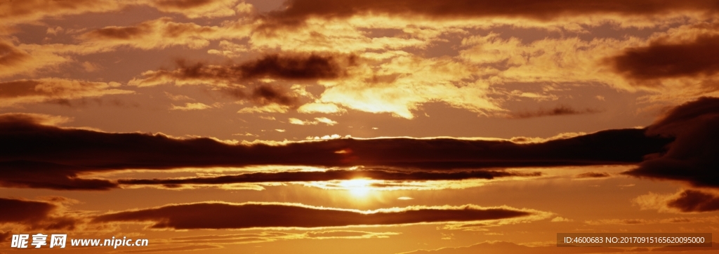 全景图片素材    夕阳美景