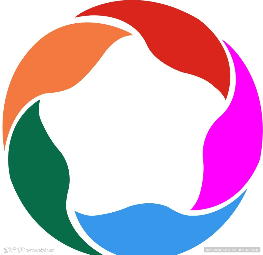 五色花图标