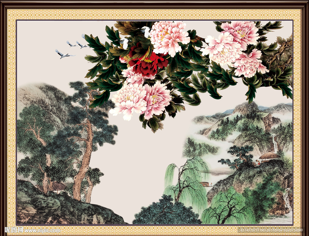 国画牡丹