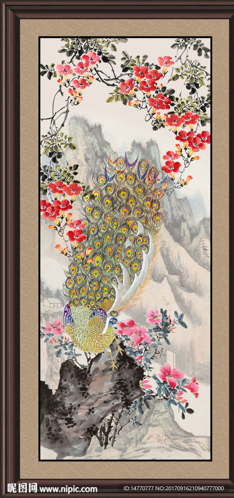 花鸟孔雀