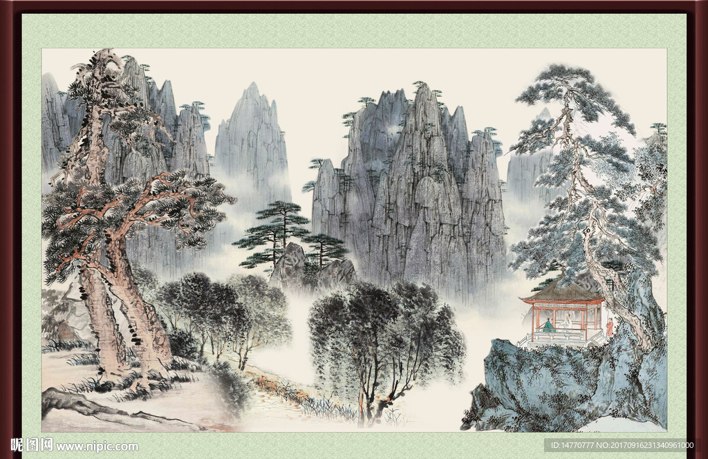 巨幅风景国画