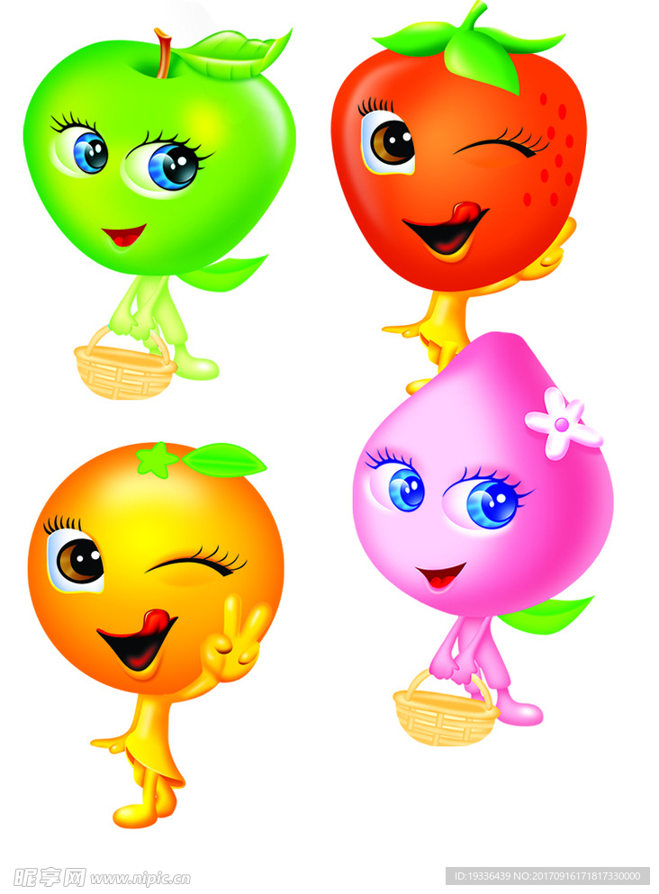 卡通水果