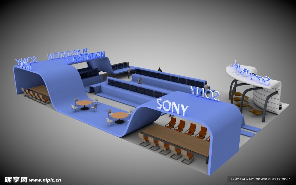 游戏展会展台设计图片