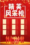 红色大气企业精英风采榜荣誉榜