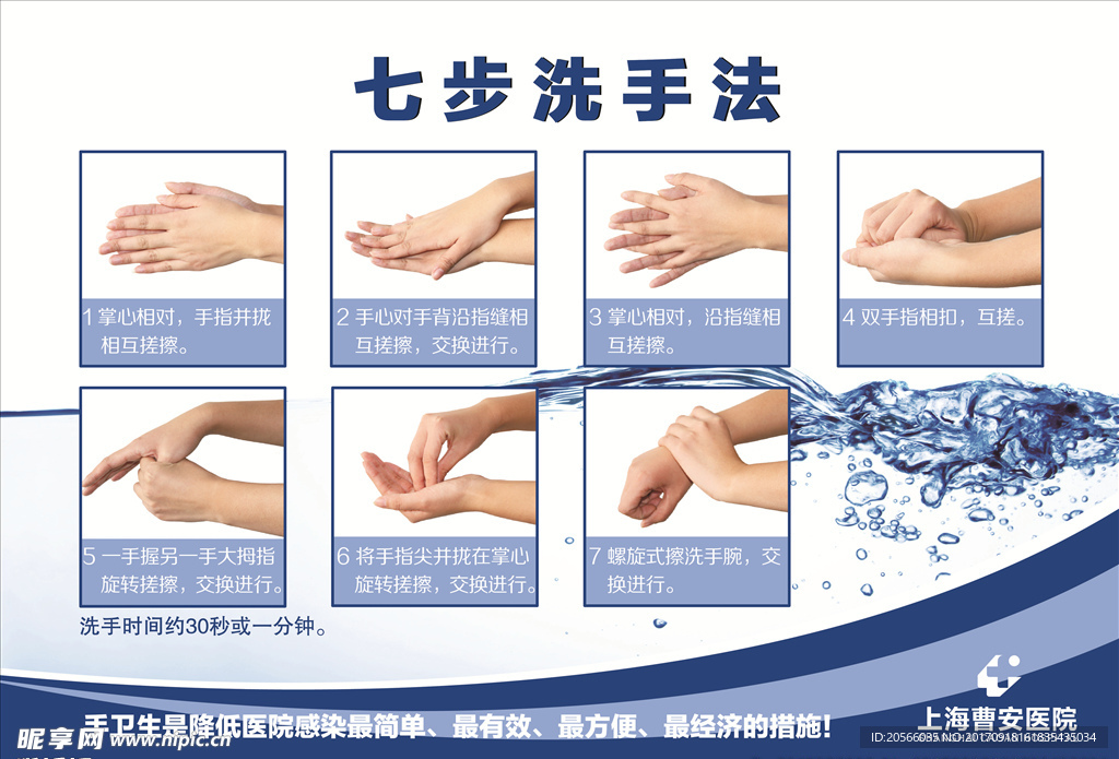 七步洗手图