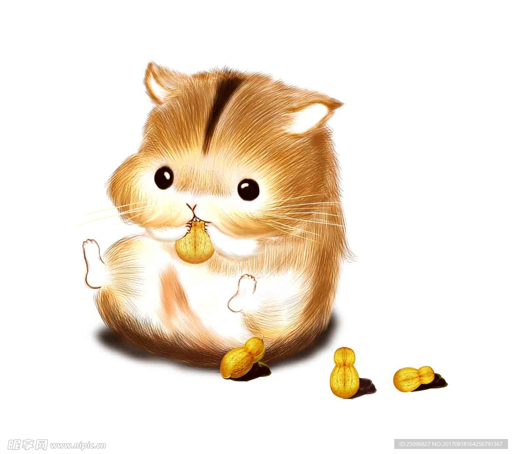 手绘仓鼠