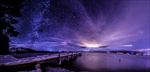 浪漫星空 紫色星空 星空背景