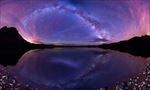 浪漫星空 紫色星空 星空背景