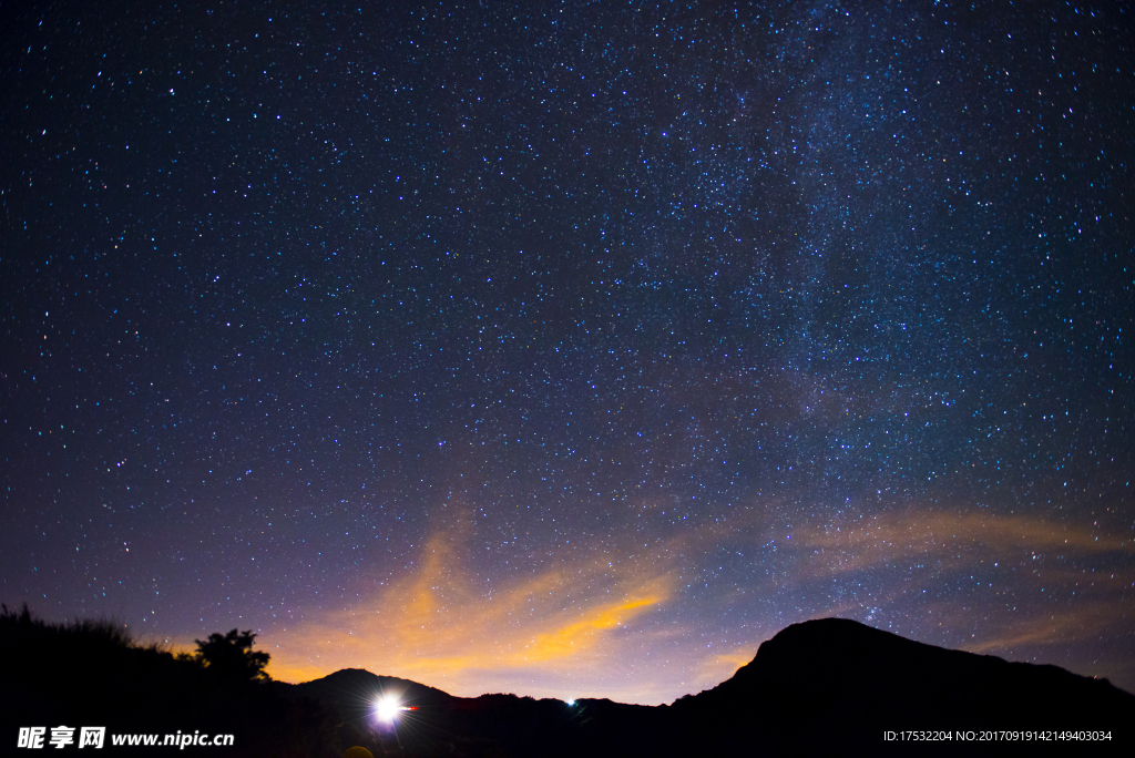 浪漫星空 紫色星空 星空背景