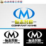 M字母logo