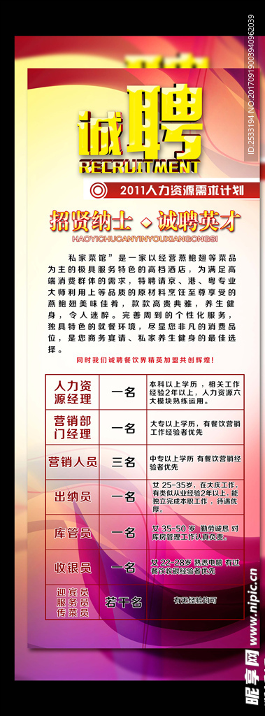 招聘展架