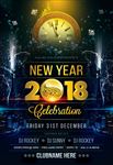 2018新年倒计时海报