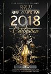 2018新年香槟高端创意海报