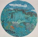 重彩山水