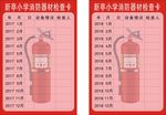 灭火器 检查卡