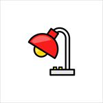 校园文化素材卡通台灯