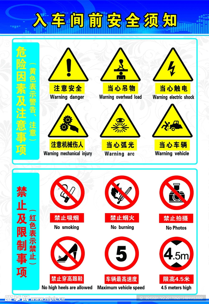 入车间前安全须知