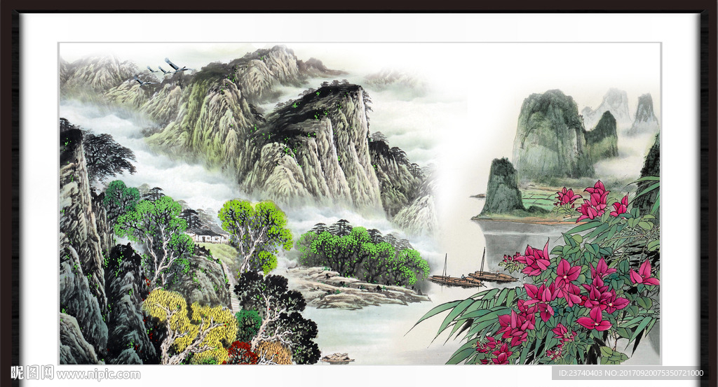 巨幅山水画