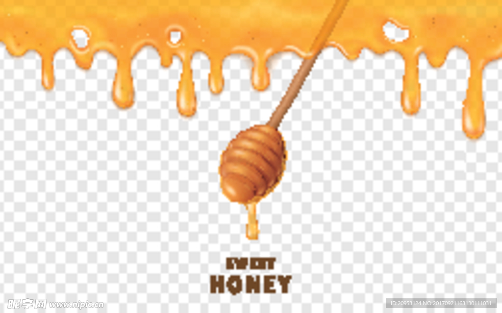 矢量蜂蜜素材