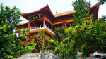 禅寺藏经楼侧景