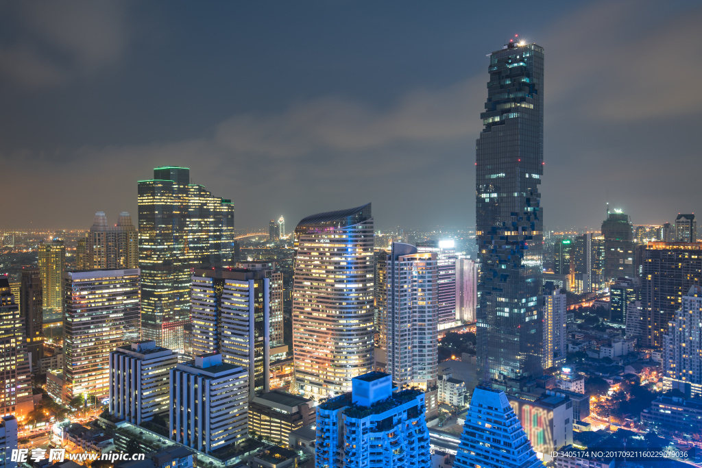 繁华大城市夜景