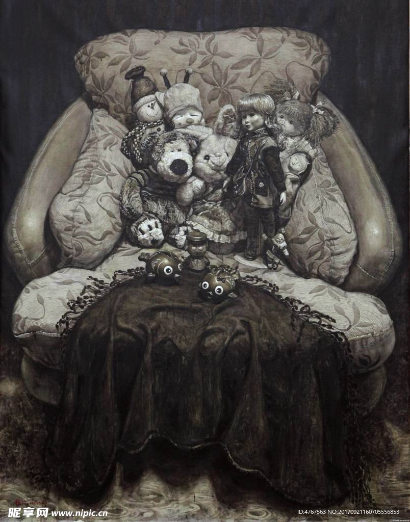 素描静物