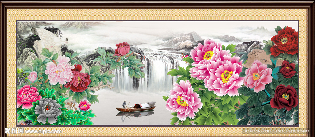 国画牡丹