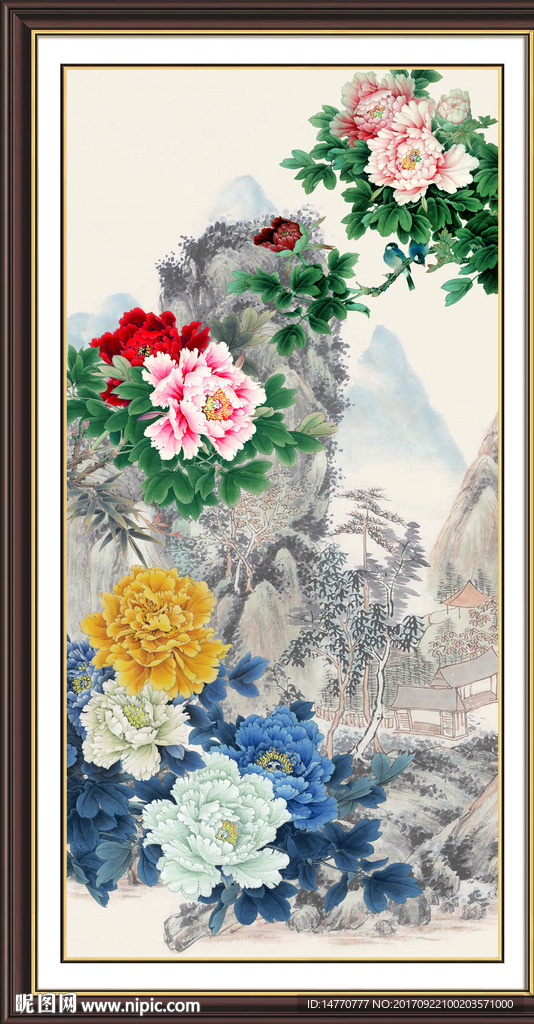 国画牡丹