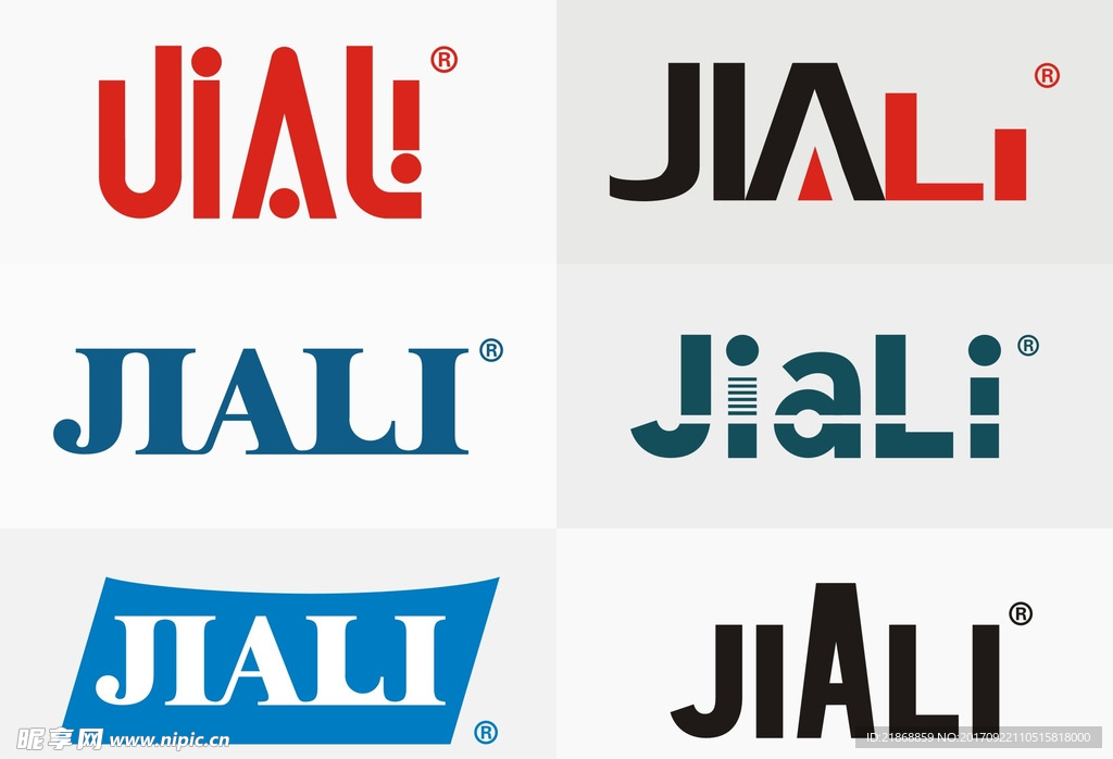 字母JIALI logo设计