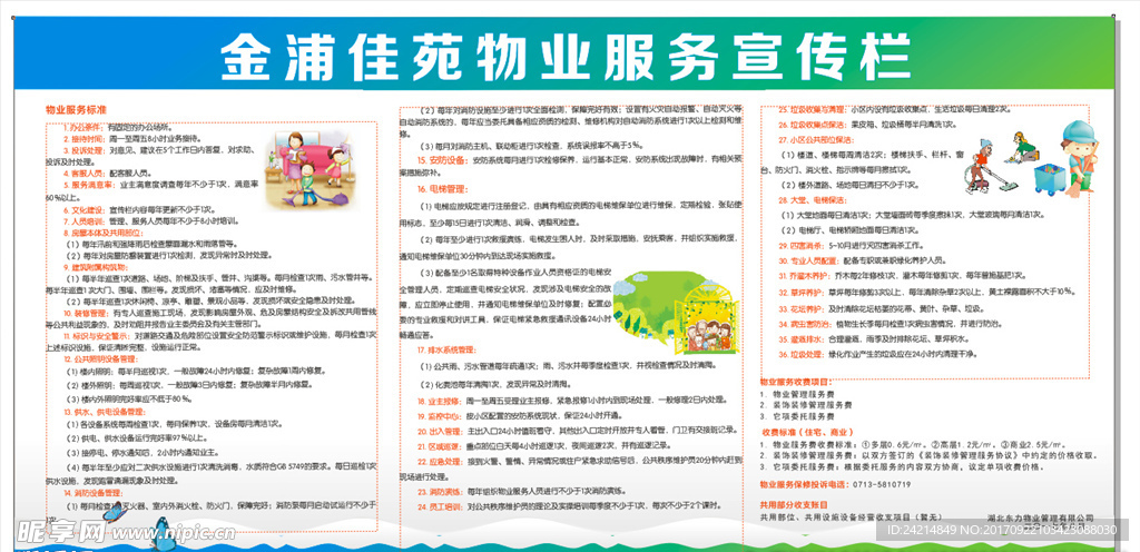 物业展板