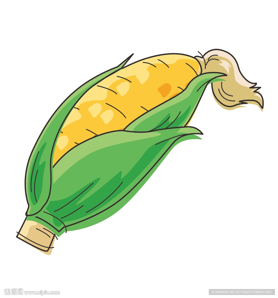 卡通玉米矢量文件