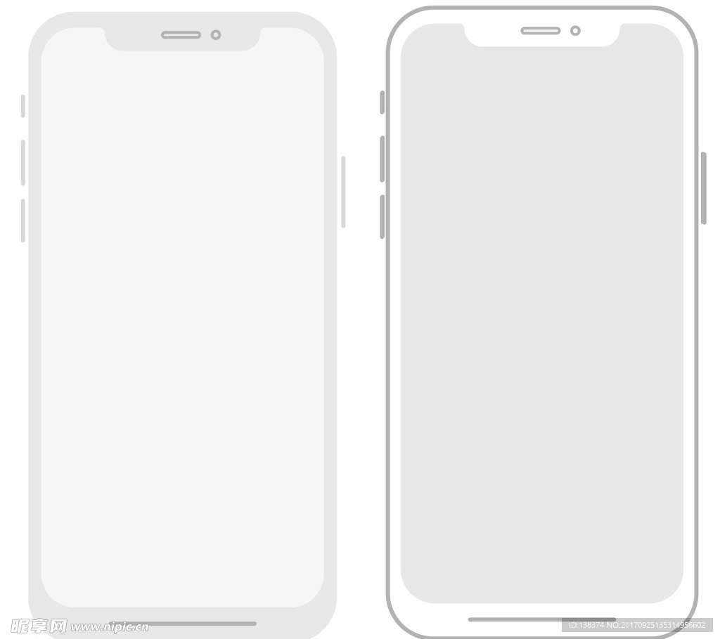 iPhone X 手机素描