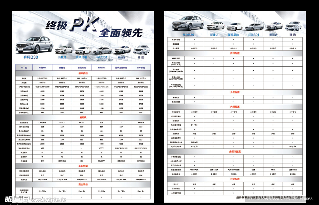 出租车对比单页