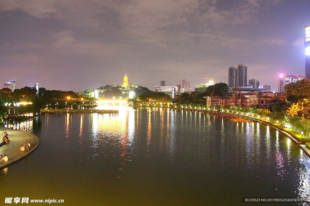 南海桂城千灯湖夜景