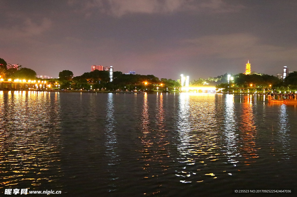 南海桂城千灯湖夜景