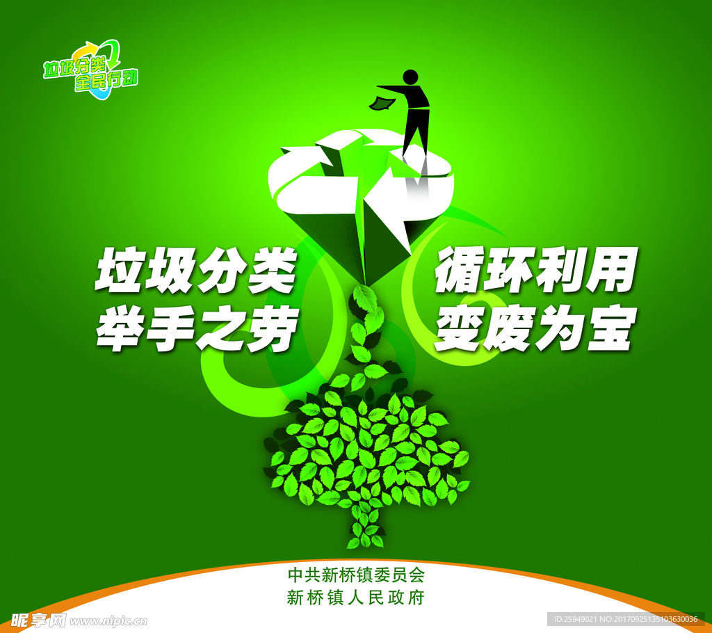 垃圾分类举手之劳 循环利用变为