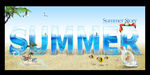 summer夏天立体3D字特效