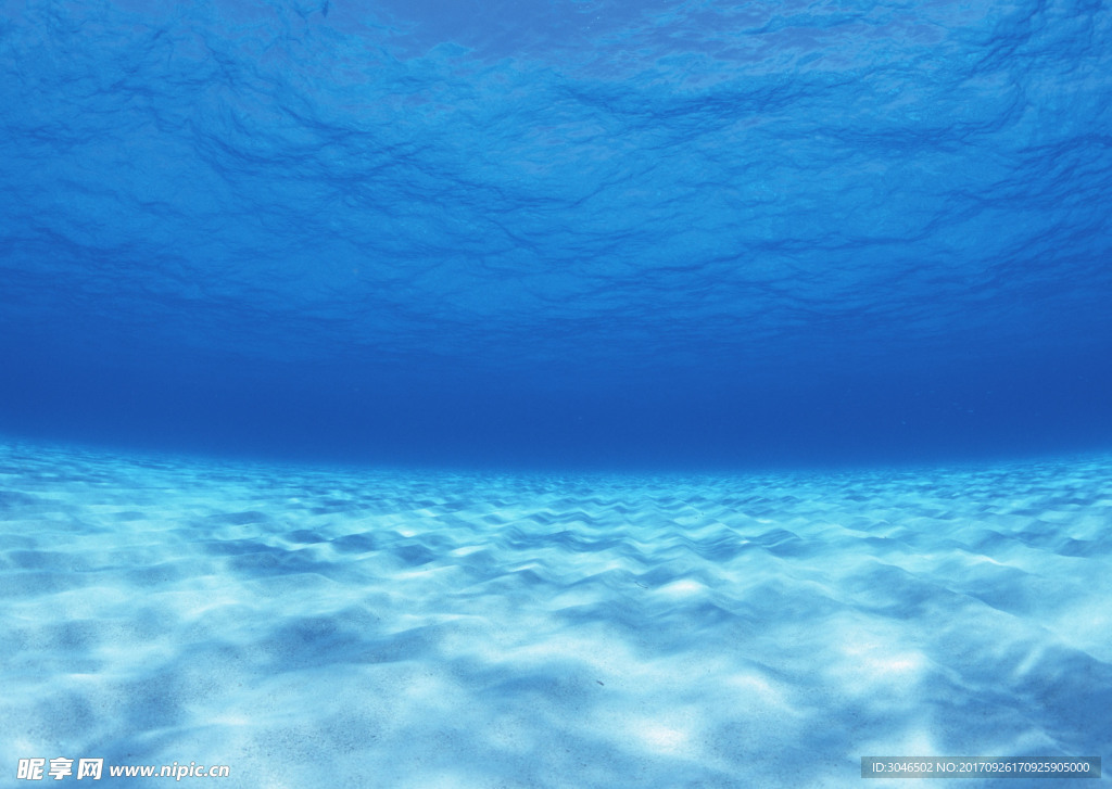 蓝色海底海洋背景