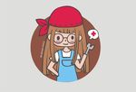 手绘女孩