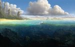 插画大海