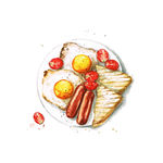 手绘美食