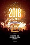 2018年城市人群欢呼新年海报