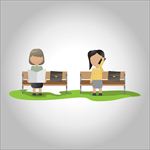 矢量卡通办公图片