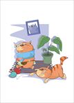 卡通猫矢量图下载
