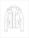 服装款式画技法矢量图下载