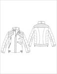 服装款式画技法矢量图下载