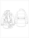 服装款式画技法矢量图下载