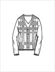 服装款式画技法矢量图下载
